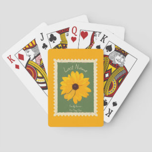 Jeu De Cartes Sunny Flower Rustic, événement personnalisable