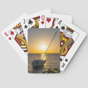 Jeu De Cartes Sunset Sailboat naufrage Gulf Breeze FL Cartes