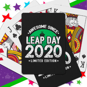 Jeu De Cartes Super depuis 2020 Leap Année Jour Février 29 Anniv