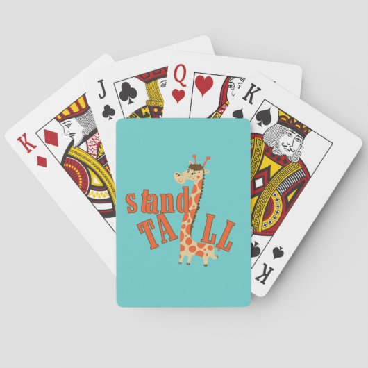 Jeu De Cartes Support de girafe grand (dos)