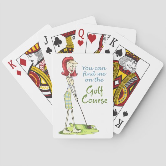 Jeu De Cartes Sur le terrain de golf (dos)