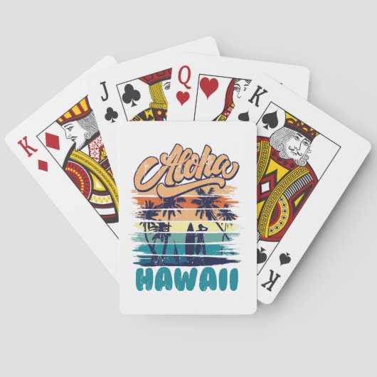 Jeu De Cartes Surf - Aloha Hawaï (dos)