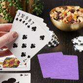 Jeu De Cartes Surface violette texturée avec motif tourbillonnan (In Situ)