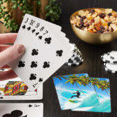 Jeu De Cartes Surfer sur une grosse vague (In Situ)