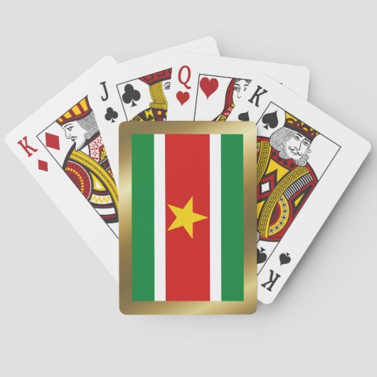 Jeu De Cartes Suriname Drapeau Jouer des cartes (dos)