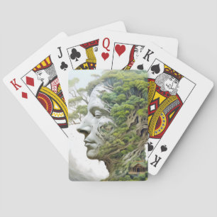 Jeu De Cartes Surréaliste De La Nature Mystique Ethérée Imaginai