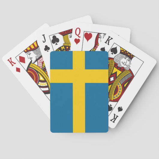 Jeu De Cartes Svenska flaggan (dos)