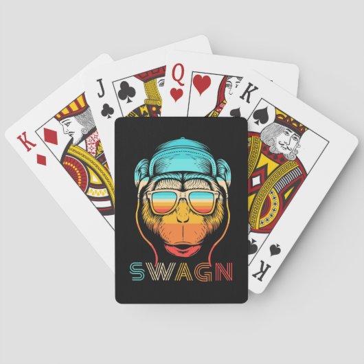 Jeu De Cartes Swagn Retro Monkey (dos)
