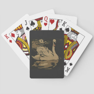 Jeu De Cartes Swan - Illustration d'animaux Carrés
