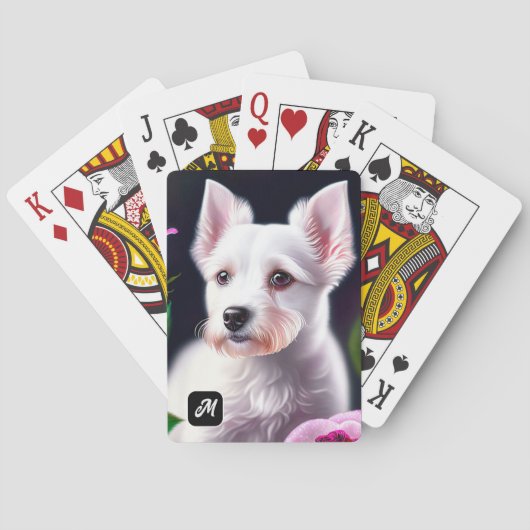 Jeu De Cartes Sweet Chien Et Collection Rose (dos)