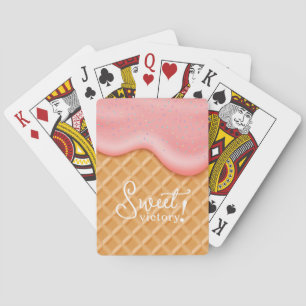 Jeu De Cartes Sweet Victory Sprinkings Ice Cream Cone Fun Rose