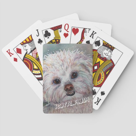 JEU DE CARTES SWEET WHITE YORKIE (dos)