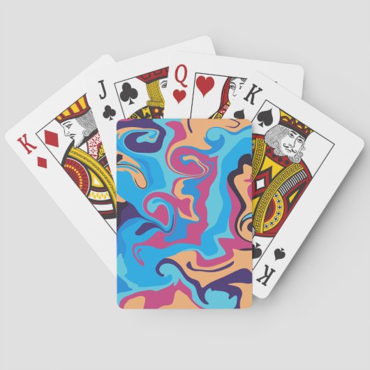 Jeu De Cartes Swirl moderne (dos)