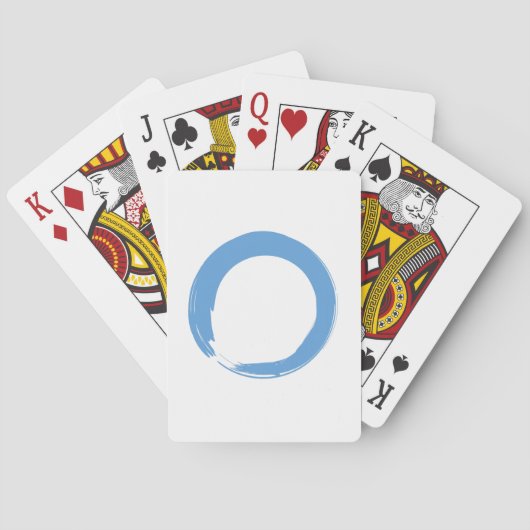 Jeu De Cartes Symbole bleu ciel Zen (dos)