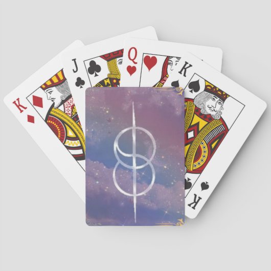 Jeu De Cartes symbole changeant dans les nuages (dos)