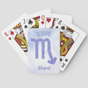 Jeu De Cartes Symbole d'astrologie Scorpio personnalisé