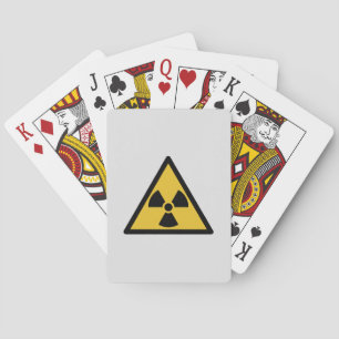 Jeu De Cartes Symbole d'avertissement de rayonnement (danger rad