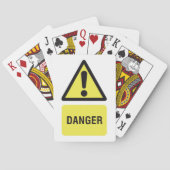 Jeu De Cartes Symbole de danger jaune (dos)