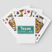 Jeu De Cartes SYMBOLE DE LA ROUTE DU Texas State Line (dos)