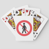 Jeu De Cartes Symbole de la route piétonne (dos)