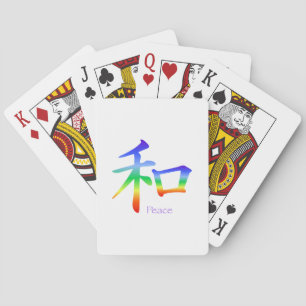 Jeu De Cartes Symbole de paix Kanji en Chakra