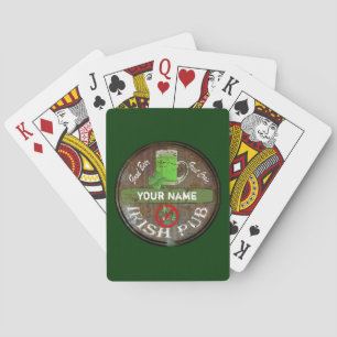 Jeu De Cartes Symbole de pub irlandais personnalisé