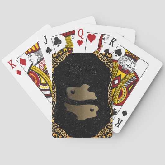 Jeu De Cartes Symbole d'or Pisces (dos)