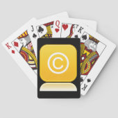 Jeu De Cartes Symbole droit d'auteur Cartes de lecture Jaune (dos)