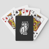 Jeu De Cartes Symbole hibou blanc (dos)