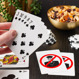 Jeu De Cartes Symbole interdit de chauffeur Avertissement drôle