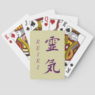 Jeu De Cartes Symbole Reiki en violet 
