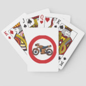 Jeu De Cartes Symbole routier de moto (dos)