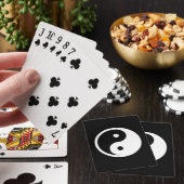 Jeu De Cartes Symbole Yin Yang - tatouage solide design 2 (In Situ)
