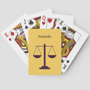 Jeu De Cartes Symboles des services juridiques de la balance de