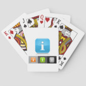 Jeu De Cartes Symboles modernes d'information brillante (dos)