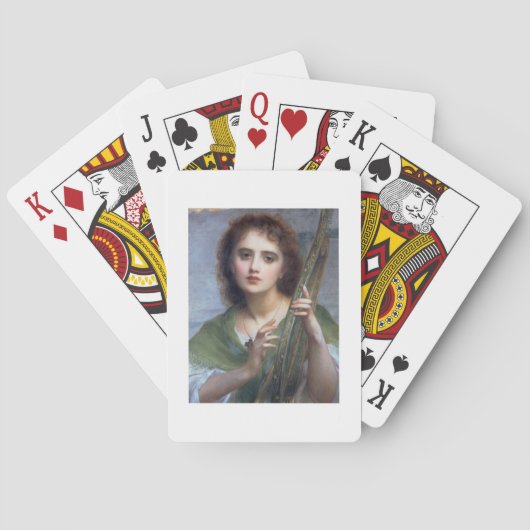 Jeu De Cartes T31601 A Lady with Lyre (panel) (dos)