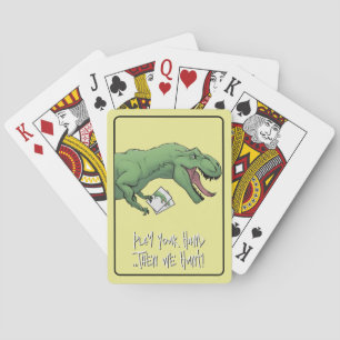 Jeu De Cartes T-Rex Dinosaur Carte Jeu Poker Jouer Cartes