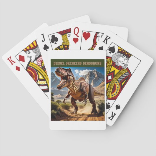 Jeu De Cartes T. Rex en colère (dos)