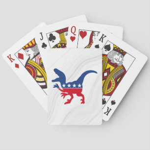 Jeu De Cartes T-Rex patriotique anti-politique