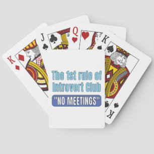 Jeu De Cartes T-Shirt Club Introverti