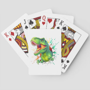 Jeu De Cartes T-shirt pour garçons avec dinosaure T-Rex 3D