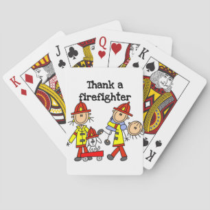 Jeu De Cartes T-shirts et cadeaux pour remercier un pompier