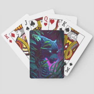 Jeu De Cartes Tableau animal léopard Faune à l'extérieur