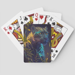 Jeu De Cartes Tableau animal léopard Faune à l'extérieur