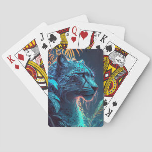 Jeu De Cartes Tableau animal léopard Faune à l'extérieur