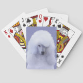 Jeu De Cartes Tableau blanc standard de caniche - Art original d (dos)