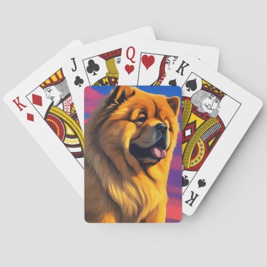 Jeu De Cartes Tableau Chow Chow (dos)
