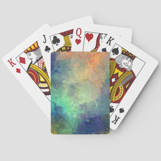 Jeu De Cartes Tableau coloré Abstrait #5 (dos)
