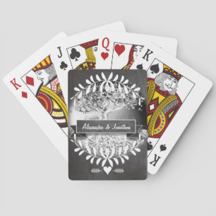 Jeu De Cartes Tableau de bord romantique Vintage Garland Racines