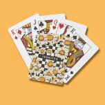 Jeu De Cartes Tableau de contrôle de la marguerite Super rétro N<br><div class="desc">Carte Retro Super Daisy Checkerboard Nom Personnalisé Lecture Cartes dispose d'un motif marguerrier super sur un arrière - plan motif damier noir et blanc avec votre texte personnalisé ou nom personnalisé au centre. Parfait comme cadeau pour la famille et les amis pour Noël, anniversaire, fêtes, fête des mères, collègues de...</div>